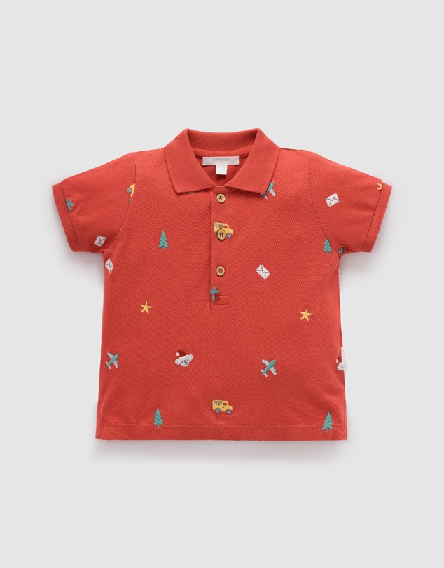 Purebaby - Christmas Polo -Kids-Babies