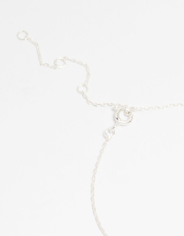 Lovisa - Sterling Silver Cubic Zirconia Micro Flower Bracelet
