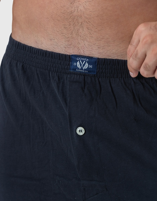 Coast Clothing - 2 Pack Knit Boxers - Black