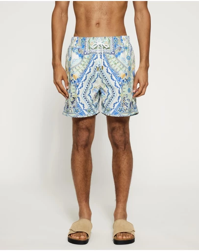 Camilla - Mid Length Boardshort With Elastic Waist