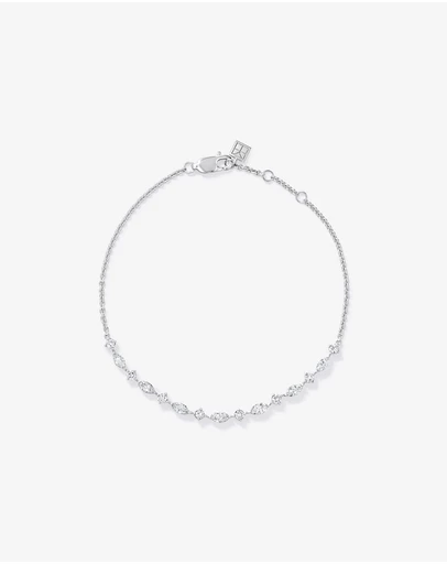 Michael Hill - 1.10TW Marquise & Round Brilliant Lab Tennis Bracelet Silver