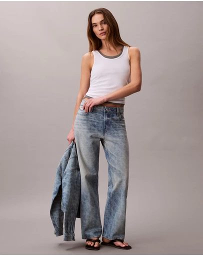 Calvin Klein Jeans - Allover Monogram 90s Straight Jeans