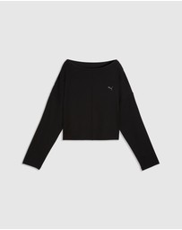 Puma - CLOUDSPUN Rib Slouch Boxy Tee - Women