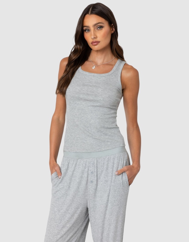 EDIKTED - Kylian Ribbed Tank Top