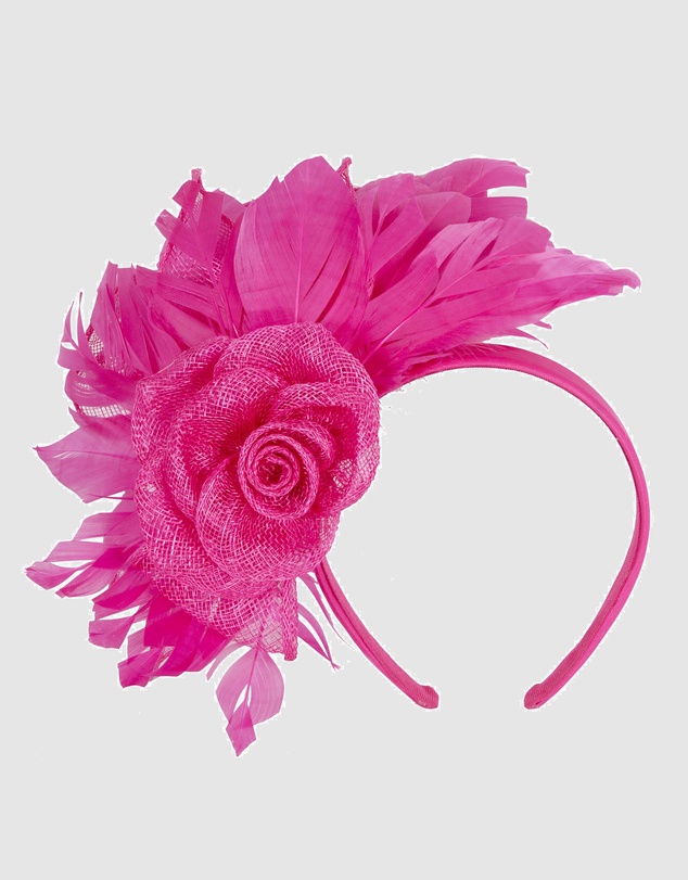 Max Alexander - Modern Fuchsia Racing Fascinator