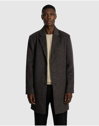 yd. - Boston Check Duster Coat
