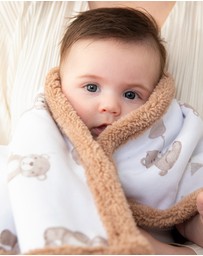 Living Textiles - Sherpa Blanket - Cuddly Bear