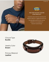 Fossil - Machine Brown Bracelet