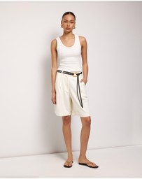 AERE - Clio Denim Shorts