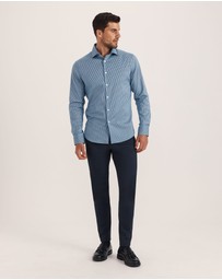 SABA - Lucian Long Sleeve Stretch Check Shirt