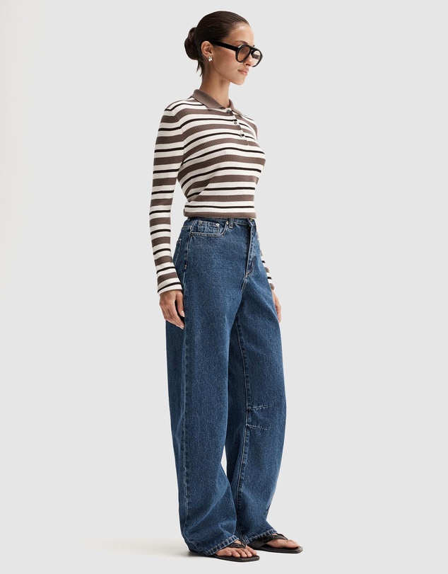 Elka Collective - Ana Long Sleeve Polo