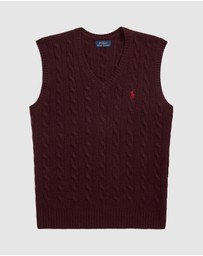 Polo Ralph Lauren - ICONIC EXCLUSIVE - Cable-Knit Wool-Cashmere Sweater Vest