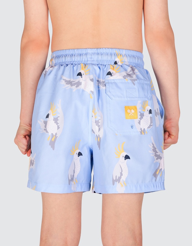 Skwosh - Mr Cocky Boys Eco Swim Shorts in Light Blue