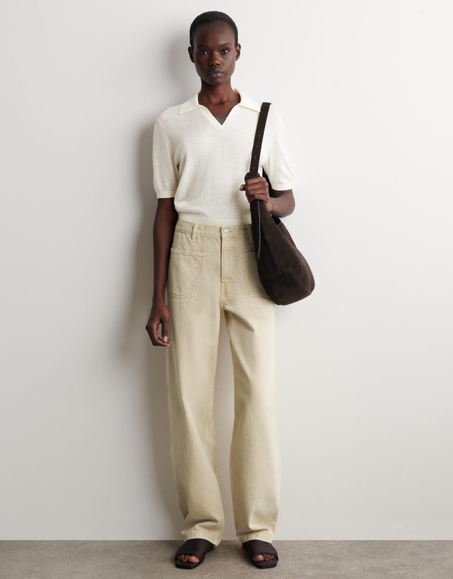 COS - Knitted Linen-Merino Polo Shirt