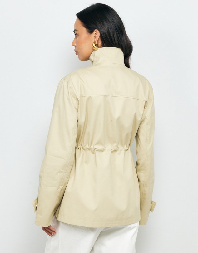 AERE - Rory Organic Cotton Funnel Neck Jacket