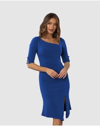 Tania Olsen Designs - Patricia Asymmetric Neckline Dress