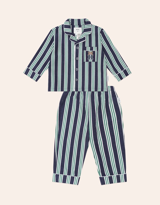 Huxbaby - Classic Stripe Flannel PJ Set - Kids