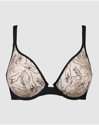 Sans Complexe - Tamara Embroidered Tulle Wired Plunge Bra