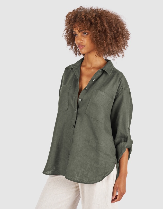 CAMIXA - Luna Oversize Linen Shirt