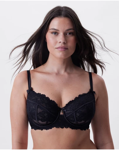 Bras N Things - Bethany Full Cup Underwire Bra - Black