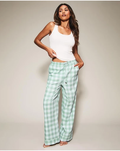 KBX - Gingham Long Pyjama Set