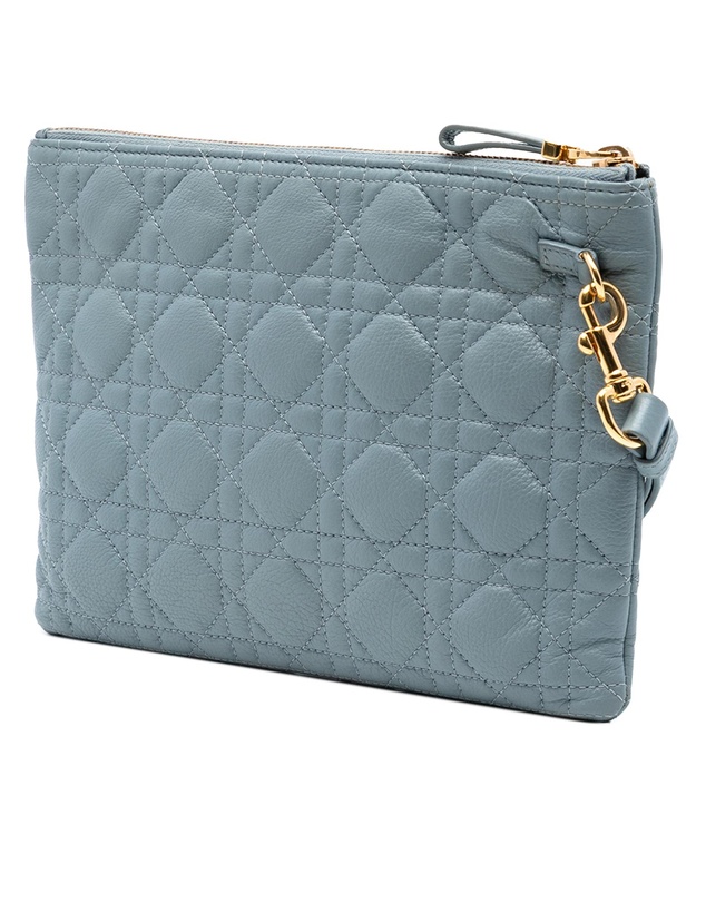 Pre-Loved by Azura Reborn - Pre-Loved Medium Calfskin Cannage Caro Daily Pouch