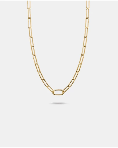 THOMAS SABO - THOMAS SABO Connect Charm necklace paperclip Gold