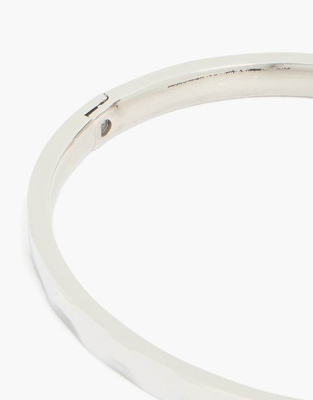 Lovisa - Waterproof Stainless Steel Hammered Hinged Bangle
