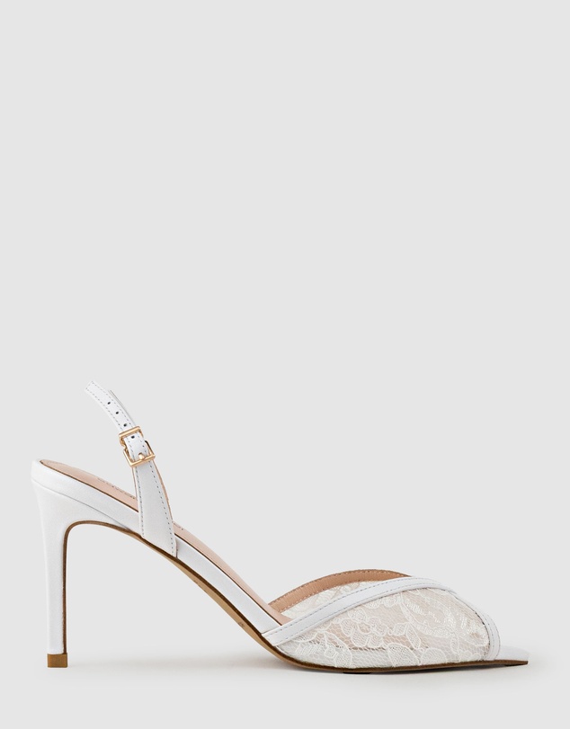 Edward Meller - OREGAN85 Pointed Open Toe Lace Sandal