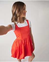 Decjuba Kids - Alice Bubble Hem Dress - Kids-Teens