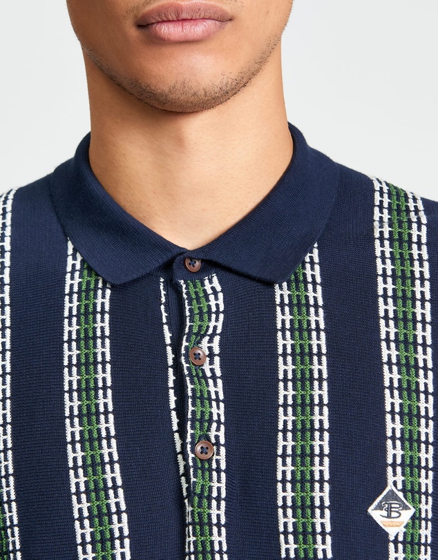 Ben Sherman - Jacquard Candy Stripe Polo