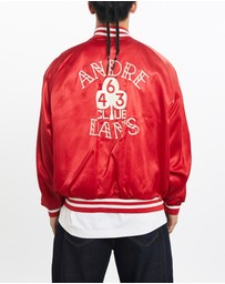 Vintage by The Real Deal - Pre Loved - Vintage 90s 'Andre Dan's Club' Satin Bomber Jacket