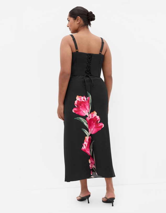 City Chic - Sherie Placement Top - Black