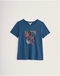 Seasalt - Seasalt Cornwall Blue Printing Ink Organic Cotton T-shirt