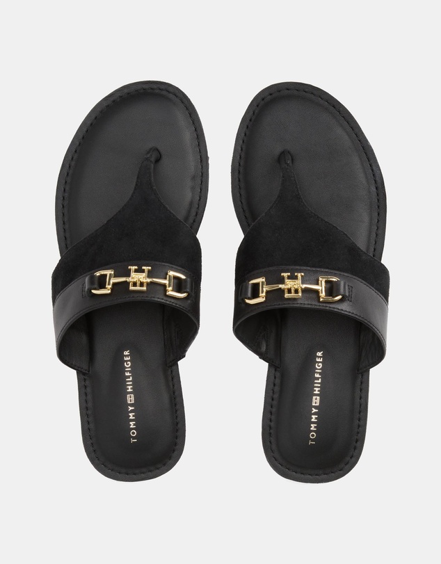 Tommy Hilfiger - Mixed Leather Thongs - Women's