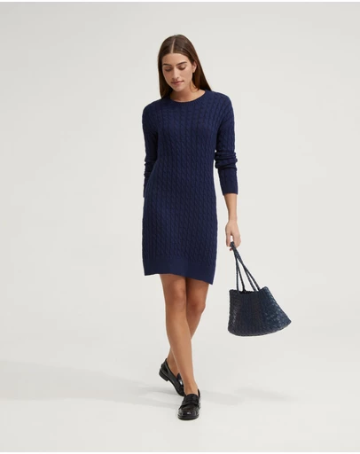 Oxford - Sweeny Cable Knit Mini Dress