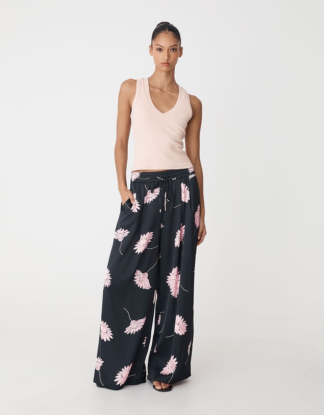 Forcast - Felicia Satin Elastic Pants