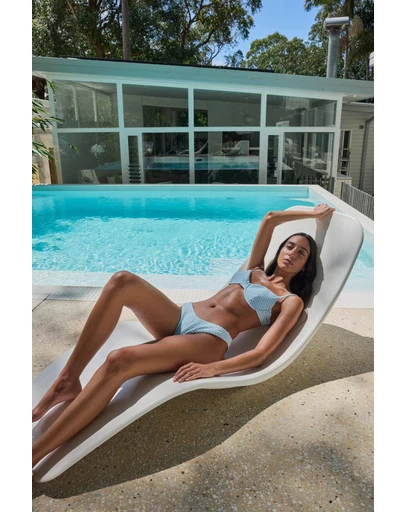 AERE - Sienna Gingham Classic Bikini Bottoms