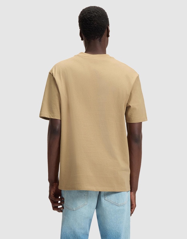 HUGO - Relaxed-Fit T-Shirt With Central Logo Detail