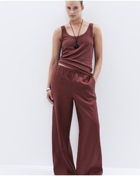 UNISON - Essential Linen Wide Leg Pant