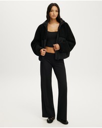 Cotton On Body Active - Sherpa Quilted Hooded Jacket