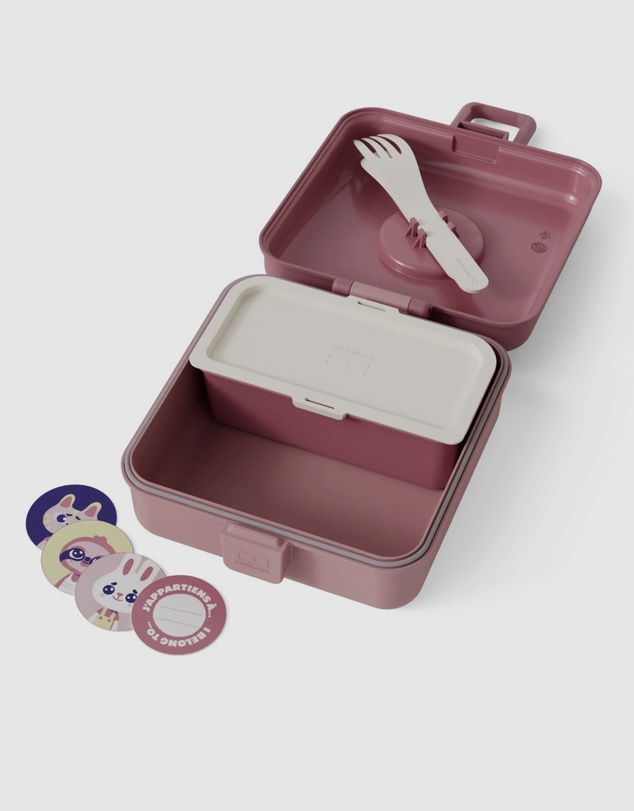 Monbento - Monbento Mb Sandwich Lunch Box Snacky - Pink Blush