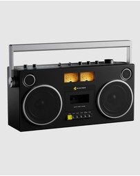 We Are Rewind - We Are Rewind Getto Blaster Cassette Player & Recorder - Curtis, Black