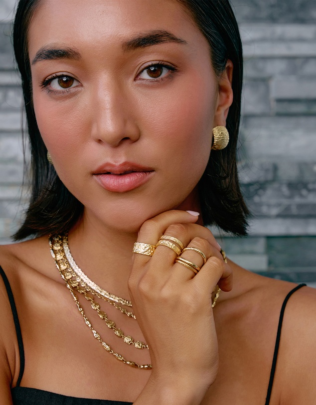 Arms Of Eve - Eros Gold Textured Ring - Small