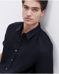 UNISON - Linen S/S Regular Fit Shirt