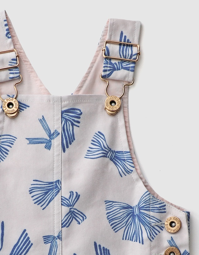 WITH LOVE FOR KIDS - Hazel Denim Pinafore Dress - Babies - Kids