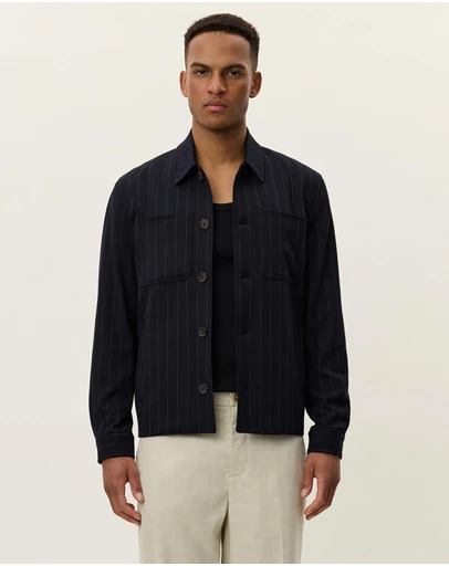Les Deux - Marseille Pinstripe Hybrid Jacket