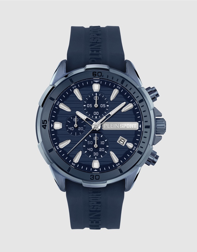 Plein Sport - Plein Impact 46mm Blue dial with Blue Silicone strap