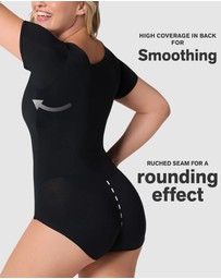 Leonisa - Essential Boldly Short Sleeve Shaping Tummy Control Bodysuit
