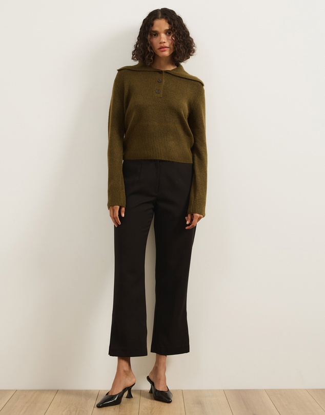 Atmos&Here - Kiera Knit Jumper with Wide Collar